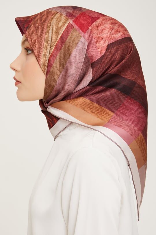 ARMİNE TİVİL İPEK EŞARP NOSTALJİ  9009-31