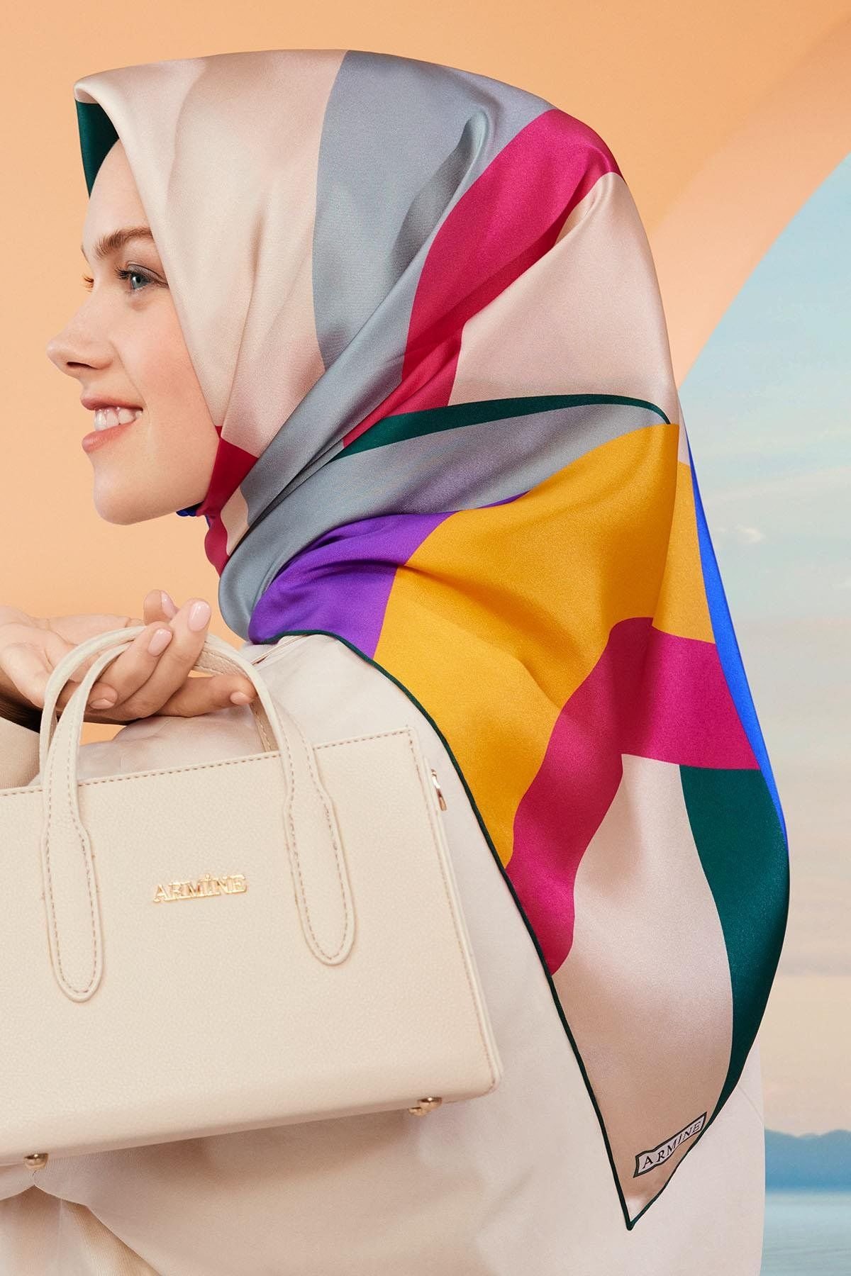 ARMİNE İPEK EŞARP 2024 İLKBAHAR YAZ 9148-80