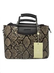 ARMİNE BAYAN ÇANTA 223 YILAN MODEL KAHVE