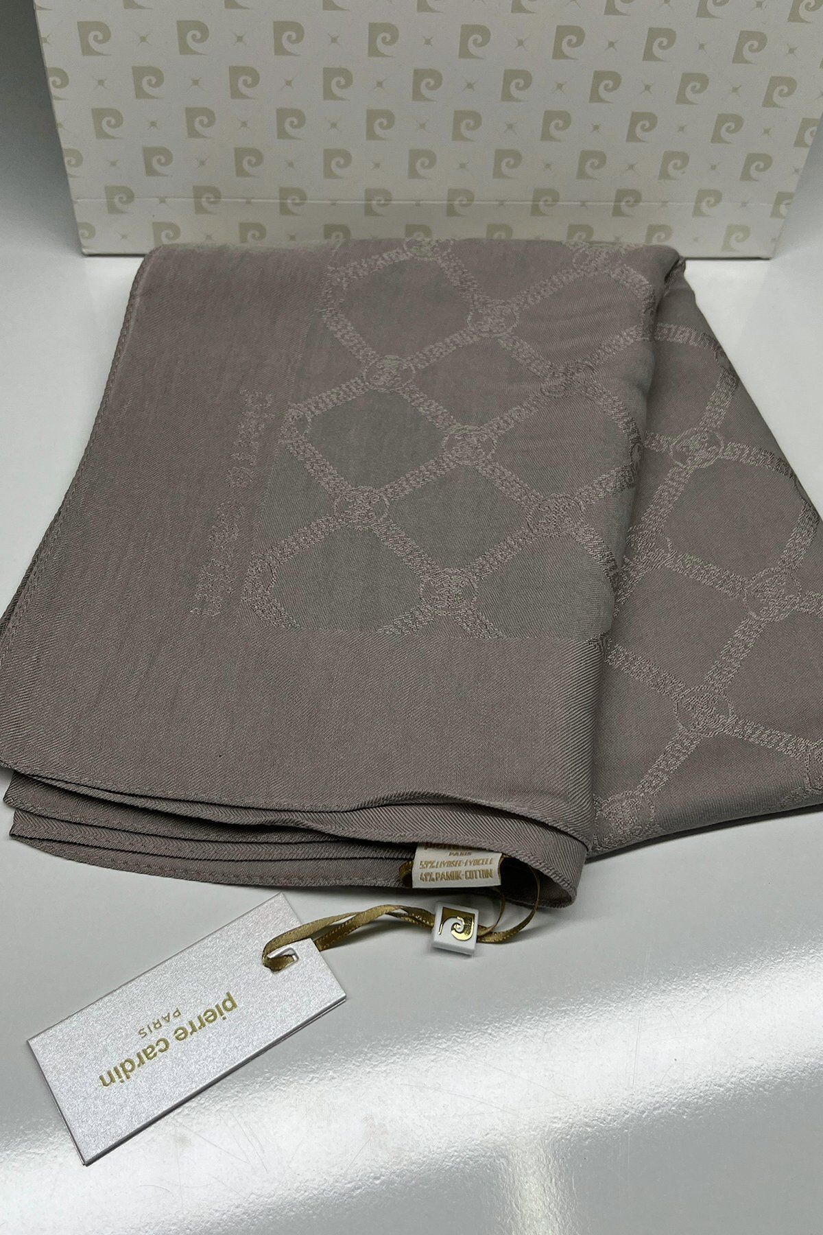 PİERRE CARDİN LYOCELL MONOGRAM ŞAL 1080800-981 VİZON