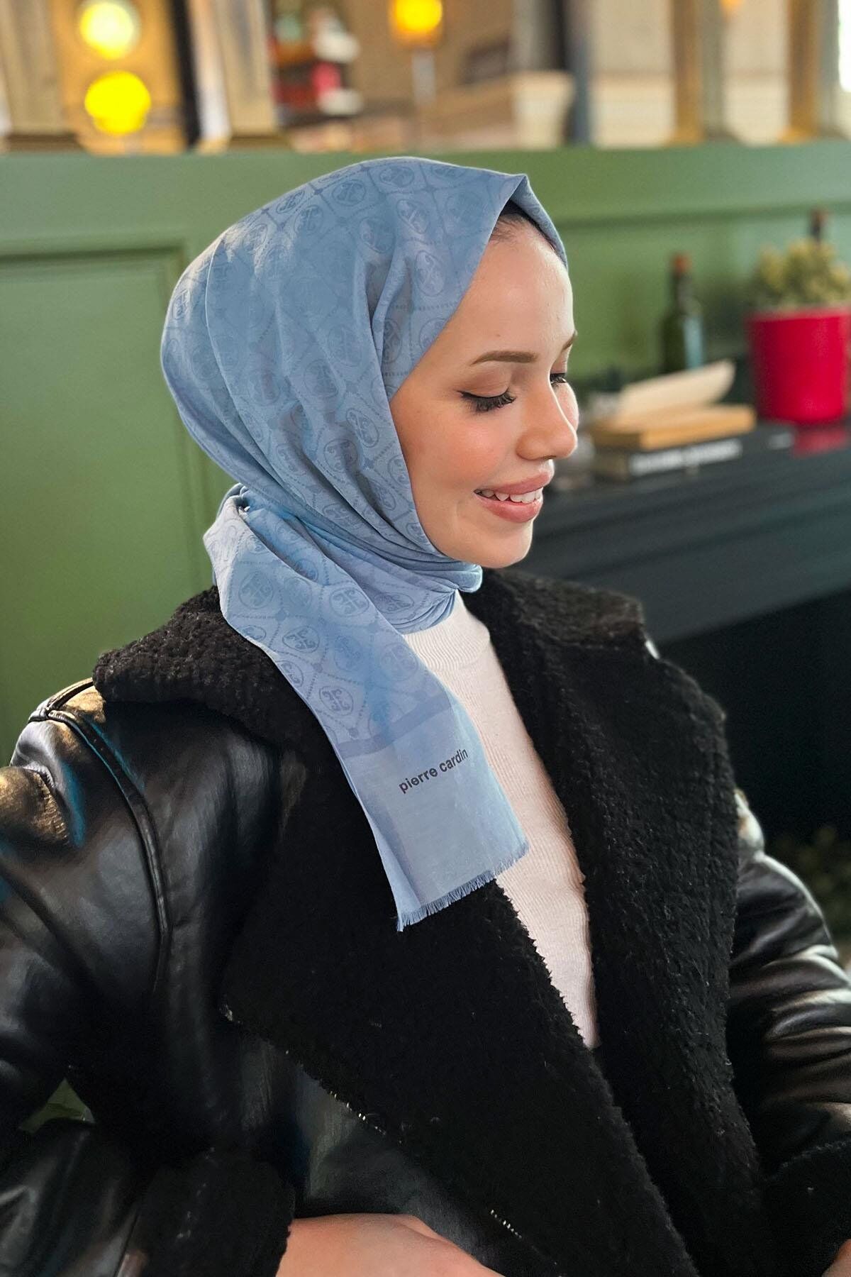 PİERRE CARDİN HOLOGRAM ŞAL 1030300-922 MAVİ