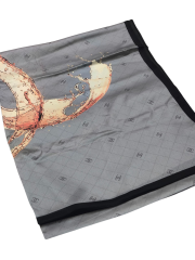 EKOSE C DESEN VUAL İPEK ŞAL GRİ