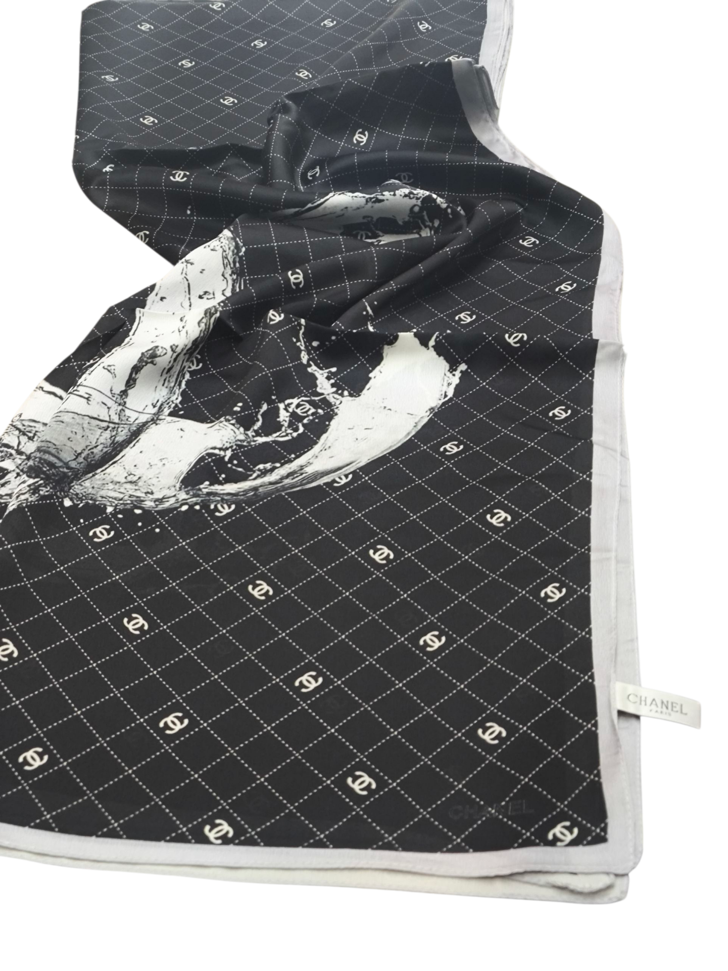 EKOSE C DESEN VUAL İPEK ŞAL SİYAH