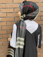 Ekose Şal Siyah Kırmızı