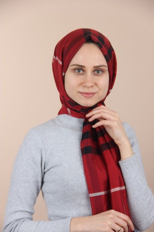 Ekose Şal Kırmızı