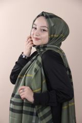 Ekose Şal Haki Yeşil