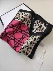 DİOR VUAL İPEK ŞAL FUŞYA PEMBE