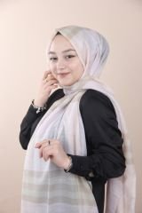 Ekose Şal Pudra Rengi