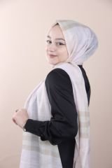 Ekose Şal Pudra Rengi