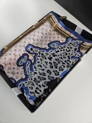 LOUİS VOİTTON  VUAL İPEK ŞAL  LACİVERT PUDRA