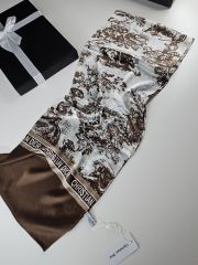 DİOR VUAL İPEK ŞAL KAHVE VİZON