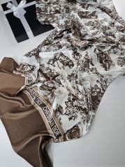 DİOR VUAL İPEK ŞAL KAHVE VİZON