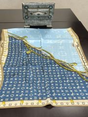 LOUİS VOİTTON  VUAL İPEK ŞAL PETROL MAVİ