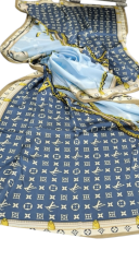 LV VUAL İPEK ŞAL PETROL MAVİ