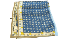 LOUİS VOİTTON  VUAL İPEK ŞAL PETROL MAVİ