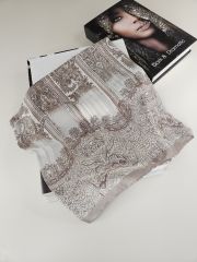 DİOREL VUAL İPEK ŞAL HİNT  DESENLİ VİZON