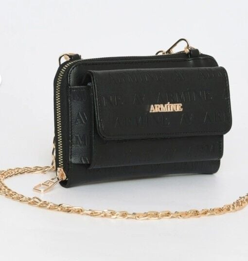 ARMİNE BAYAN ÇANTA 324 SİYAH LAZER