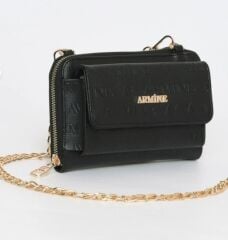ARMİNE BAYAN ÇANTA 324 SİYAH LAZER