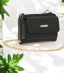 ARMİNE BAYAN ÇANTA 324 SİYAH LAZER