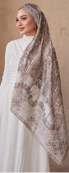 DİOREL VUAL İPEK ŞAL HİNT  DESENLİ VİZON