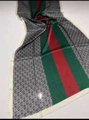 GUCCİ KÜÇÜK G DESEN  VUAL İPEK ŞAL  KREM