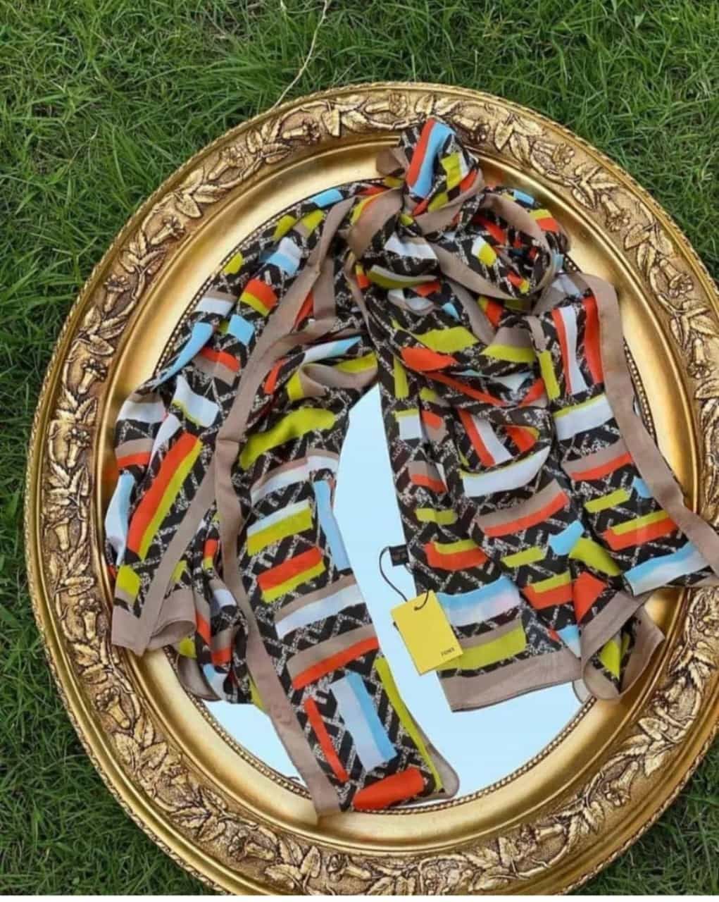 FENDİ KARMA DESEN  VUAL İPEK ŞAL