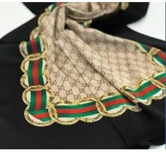 GUCCİ VUAL İPEK ŞAL SİYAH