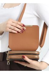 ARMİNE BAYAN ÇANTA 381 KAHVE NOKTALI