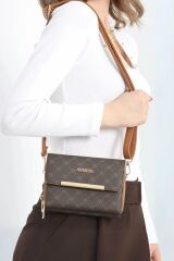 ARMİNE BAYAN ÇANTA 381 KAHVE NOKTALI