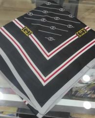 GUCCİ VUAL İPEK ŞAL MONOGRAM SİYAH