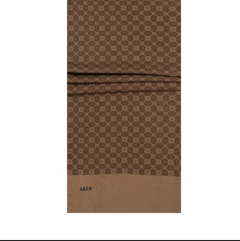 AKER ELEGANCE MONOGRAM ŞAL 1090100-934 TABA