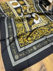 VERSACE VUAL  ŞAL SİYAH GOLD