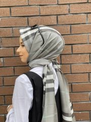 BURBERRY ŞAL GÜMÜŞ