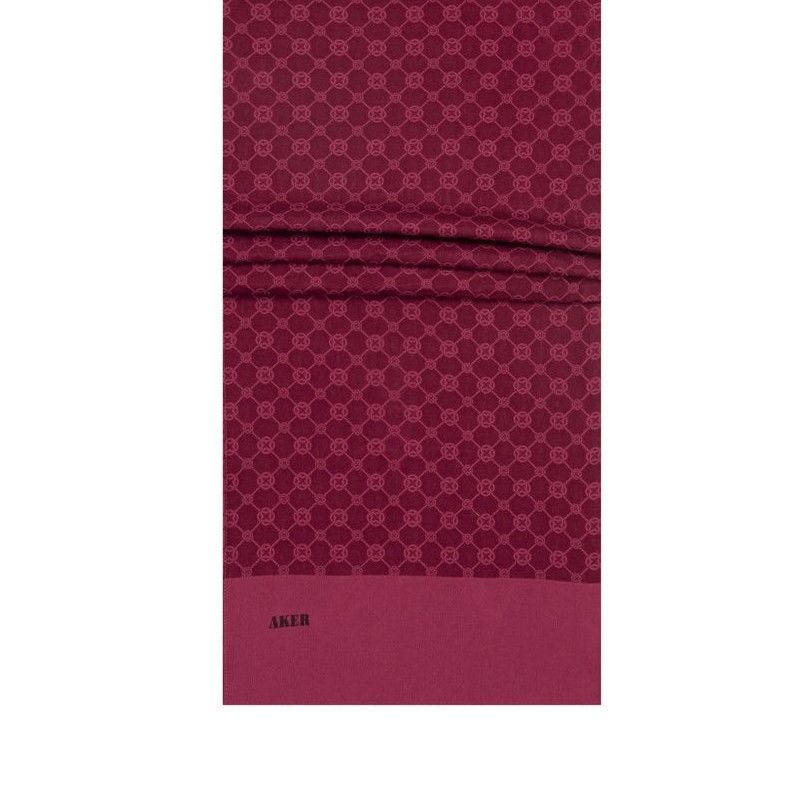 AKER ELEGANCE MONOGRAM ŞAL 1090100-994 BORDO