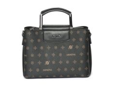 ARMİNE BAYAN ÇANTA 223 SİYAH BASKILI