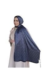 GUCCİ VUAL İPEK ŞAL G DESEN LACİVERT GOLD