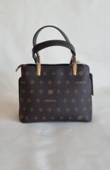 ARMİNE BAYAN ÇANTA 351 KAHVE BASKILI