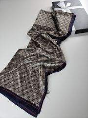 GUCCİ VUAL İPEK ŞAL G DESEN LACİVERT VİZON