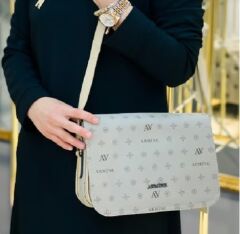 ARMİNE BAYAN ÇANTA 189 VİZON BASKILI