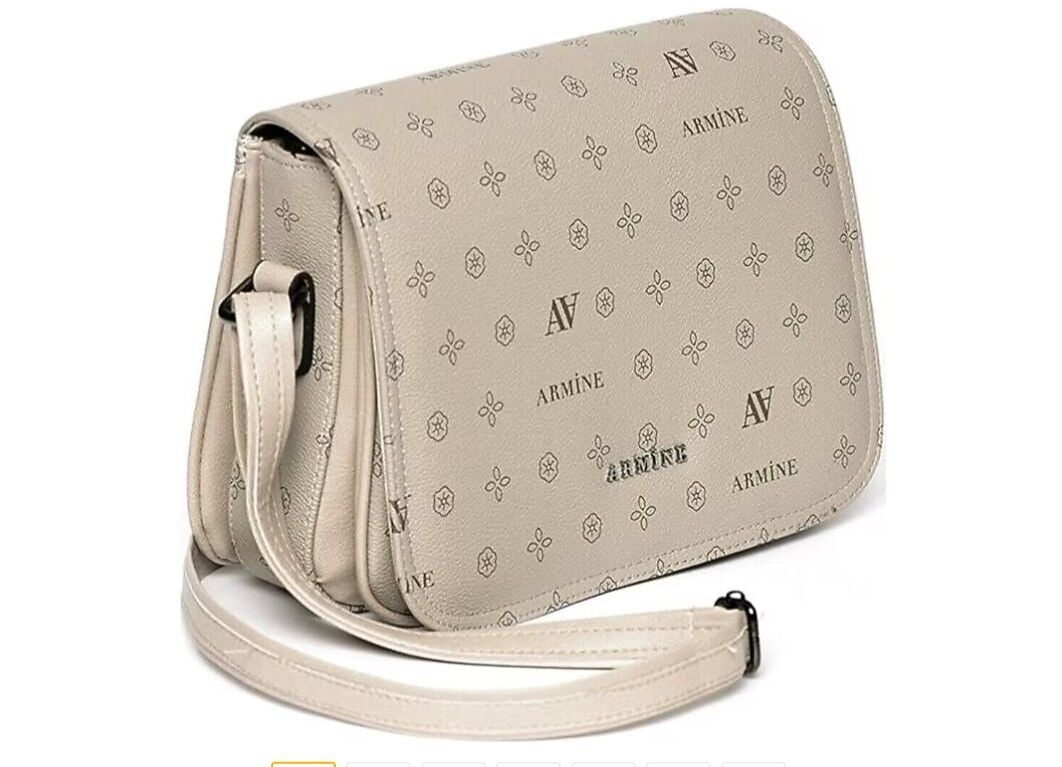 ARMİNE BAYAN ÇANTA 189 VİZON BASKILI