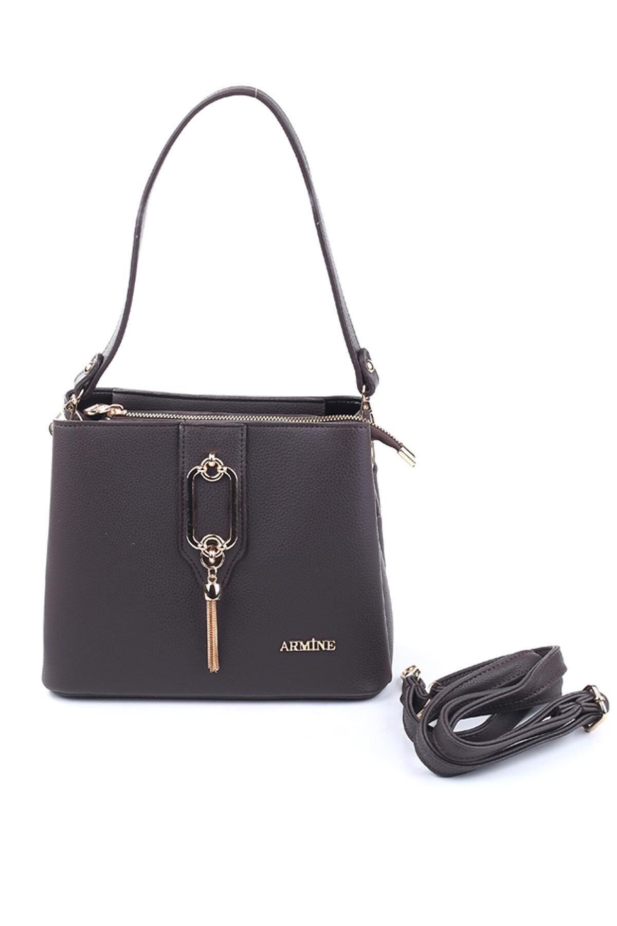 ARMİNE BAYAN ÇANTA 361 KAHVE