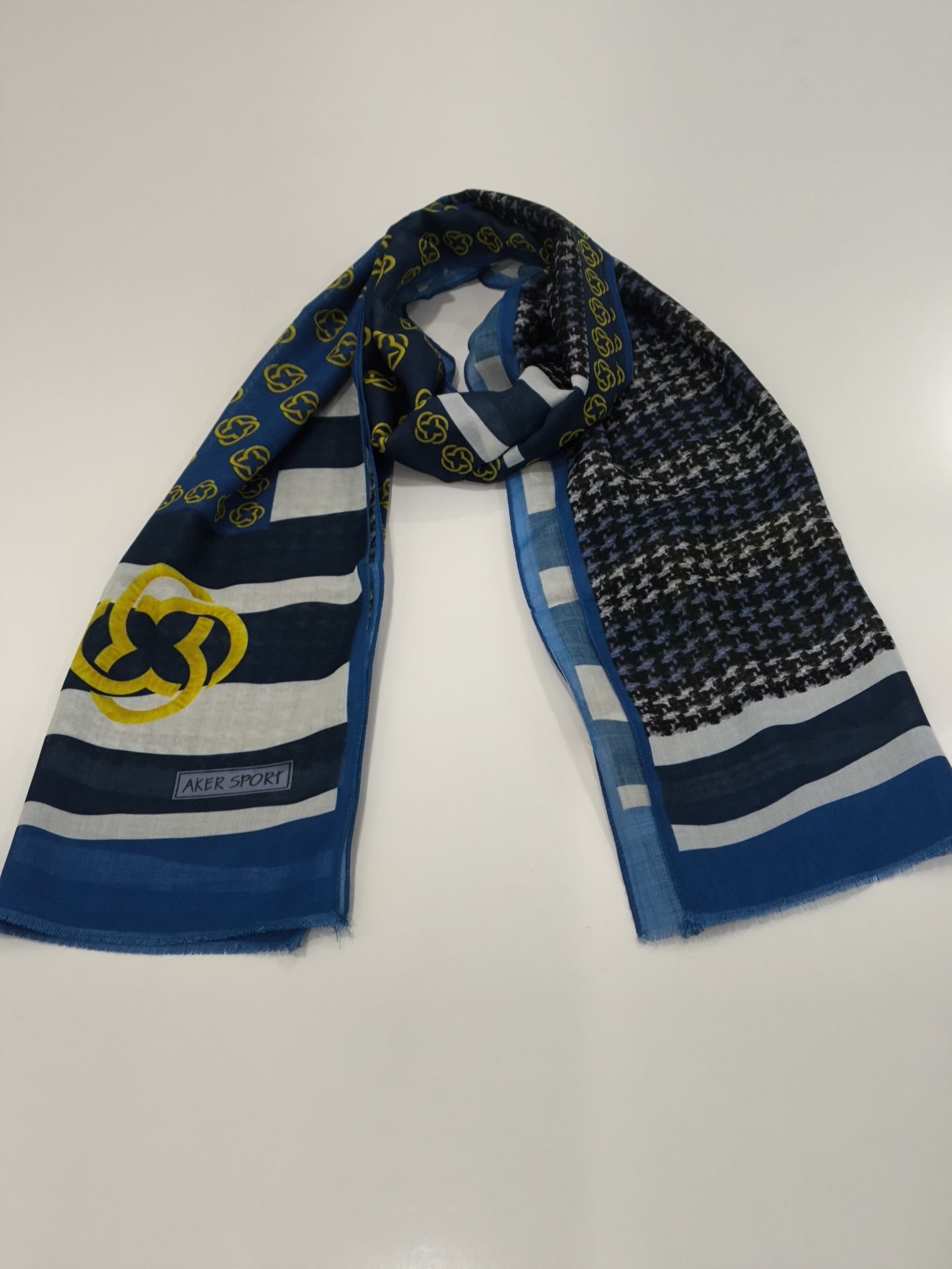 AKER SPORT WOOLTUCH ETOL  PAMUKLU ŞAL  MAVİ 7940251-922