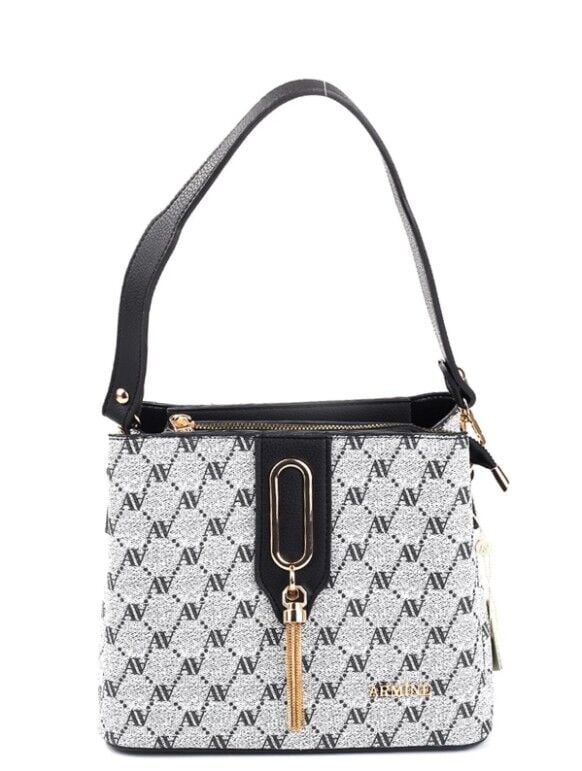 ARMİNE BAYAN ÇANTA 361 GRİ NOKTALI