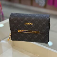 ARMİNE BAYAN ÇANTA 381 SİYAH  NOKTALI