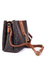 ARMİNE BAYAN ÇANTA 361 KAHVE  NOKTALI