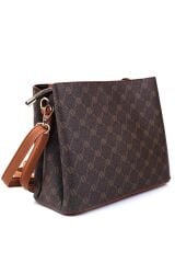 ARMİNE BAYAN ÇANTA 361 KAHVE  NOKTALI