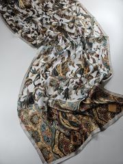 HERMES VUAL İPEK ŞAL TAŞ ÇOK RENKLİ