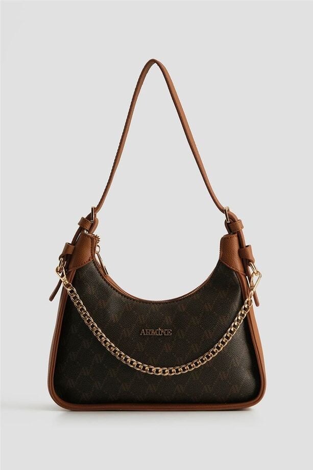 ARMİNE BAYAN ÇANTA 386 KAHVE NOKTALI