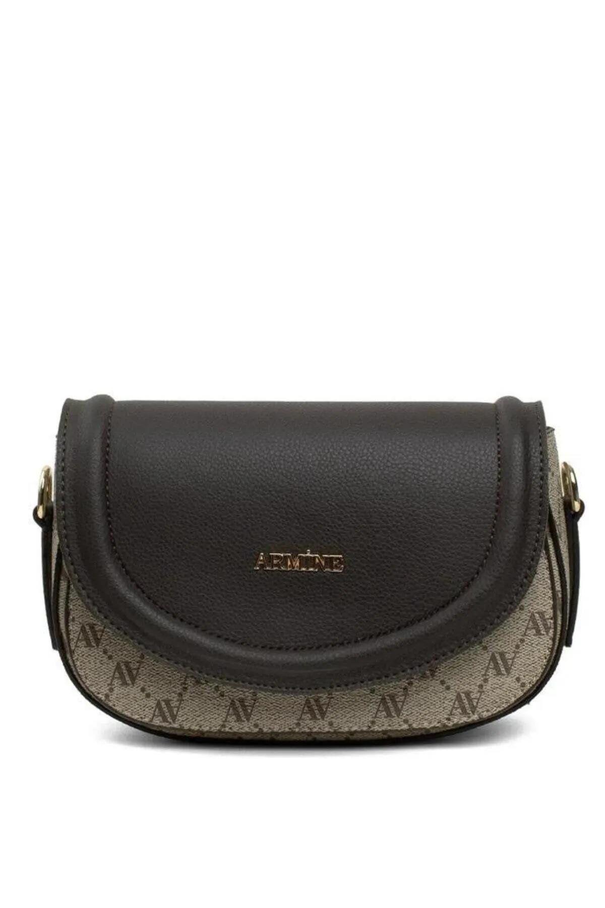 ARMİNE BAYAN ÇANTA 385 VİZON NOKTALI