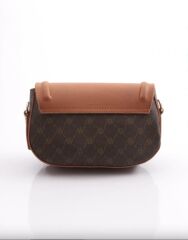 ARMİNE BAYAN ÇANTA 385 KAHVE  NOKTALI